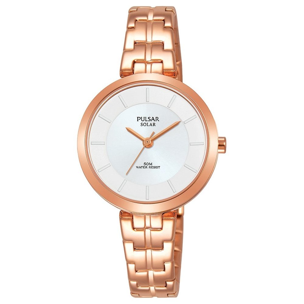 Pulsar Ladies Rose Gold Fashion Designer Bracelet Watch ( PY5064X1 ) NEW