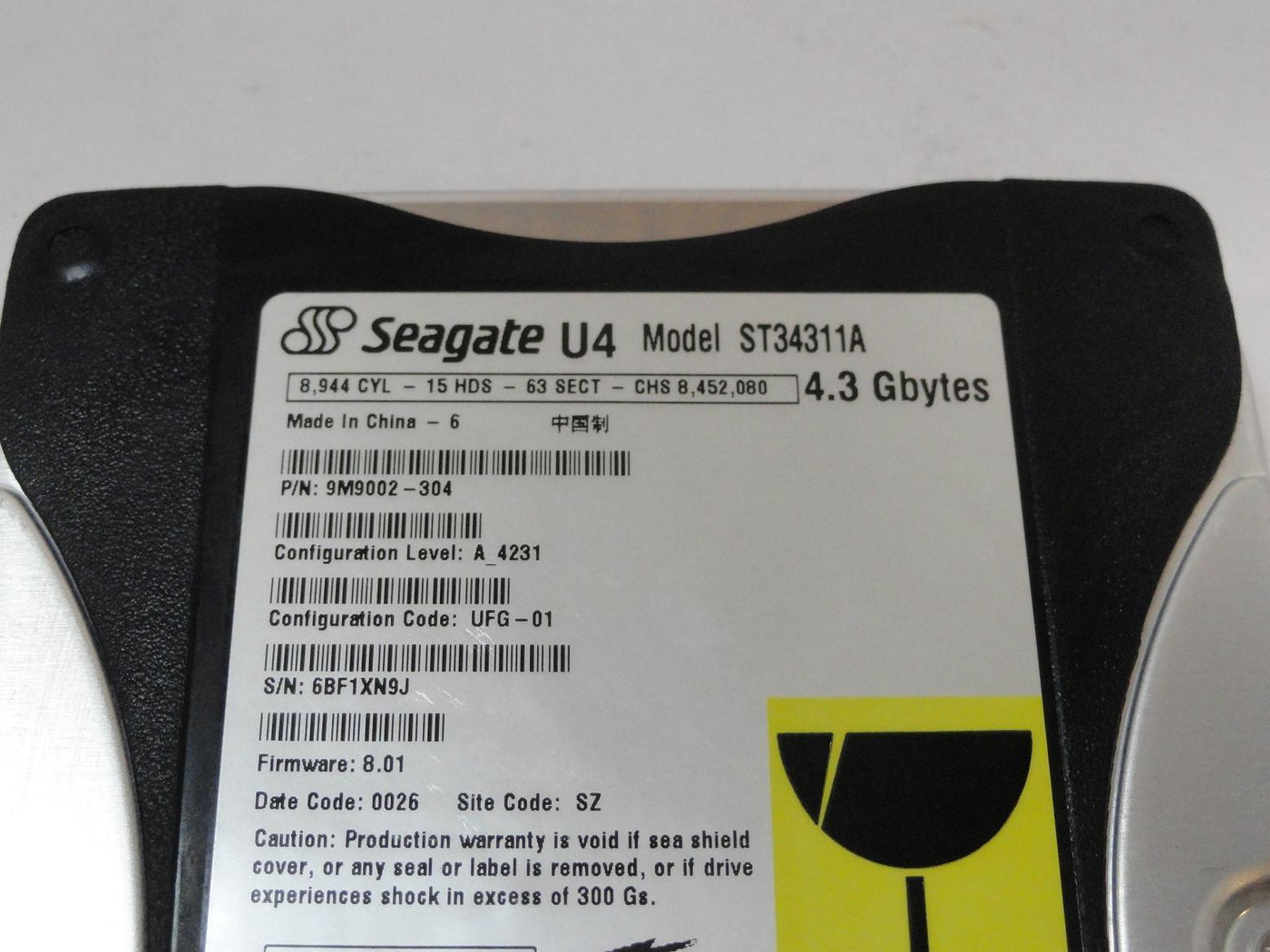 PR00494_9M9002-304_Seagate 4.3GB IDE 5400rpm 3.5in HDD - Image3