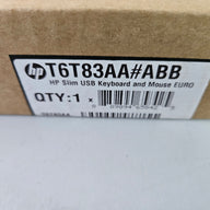 HP USB Slim Keyboard and Mouse Set US ( T6T83AA#ABB ) NOB