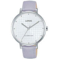 Lorus Ladies Watch Lilac Strap with Checker Design Sunray Dial ( RG267PX8 ) NEW