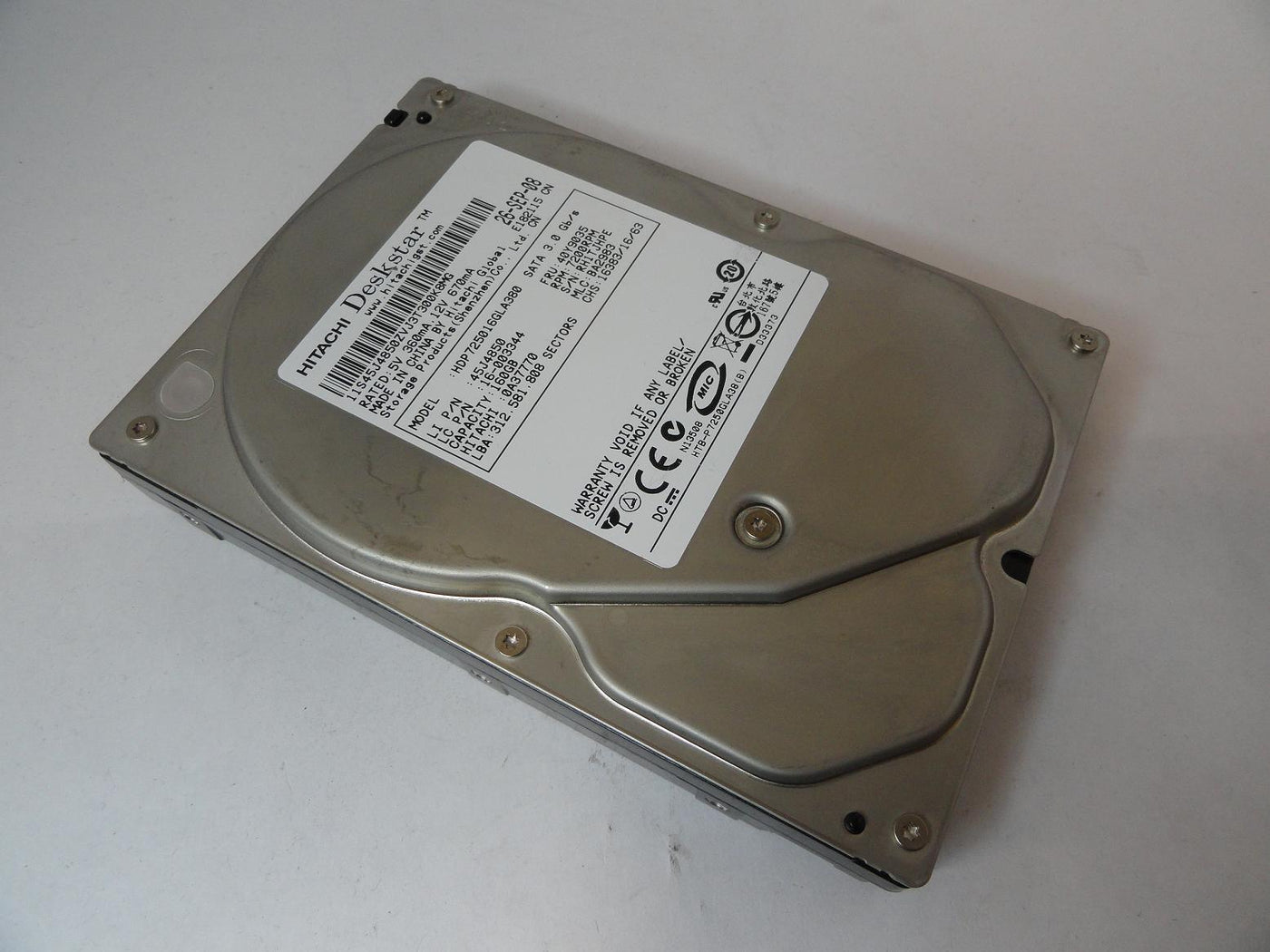 0A37770 - Hitachi Lenovo 160GB SATA 7200rpm 3.5in Deskstar HDD - Refurbished