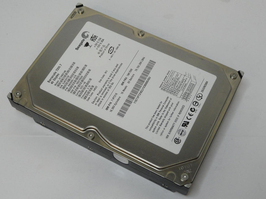 9W2005-076 - Seagate IBM 40Gb IDE 7200rpm 3.5in HDD - Refurbished