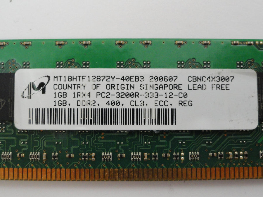 MC6586_PC2-3200R-333-12-C0_Micron HP 1Gb DDR2-400 PC2-3200R CL3 ECC Reg RAM - Image2