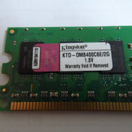 Kingston 2GB DDR2-800MHz PC2-6400 ECC Unbuffered DIMM ( KTD-DM8400C6E/2G 9905321-031 ) REF