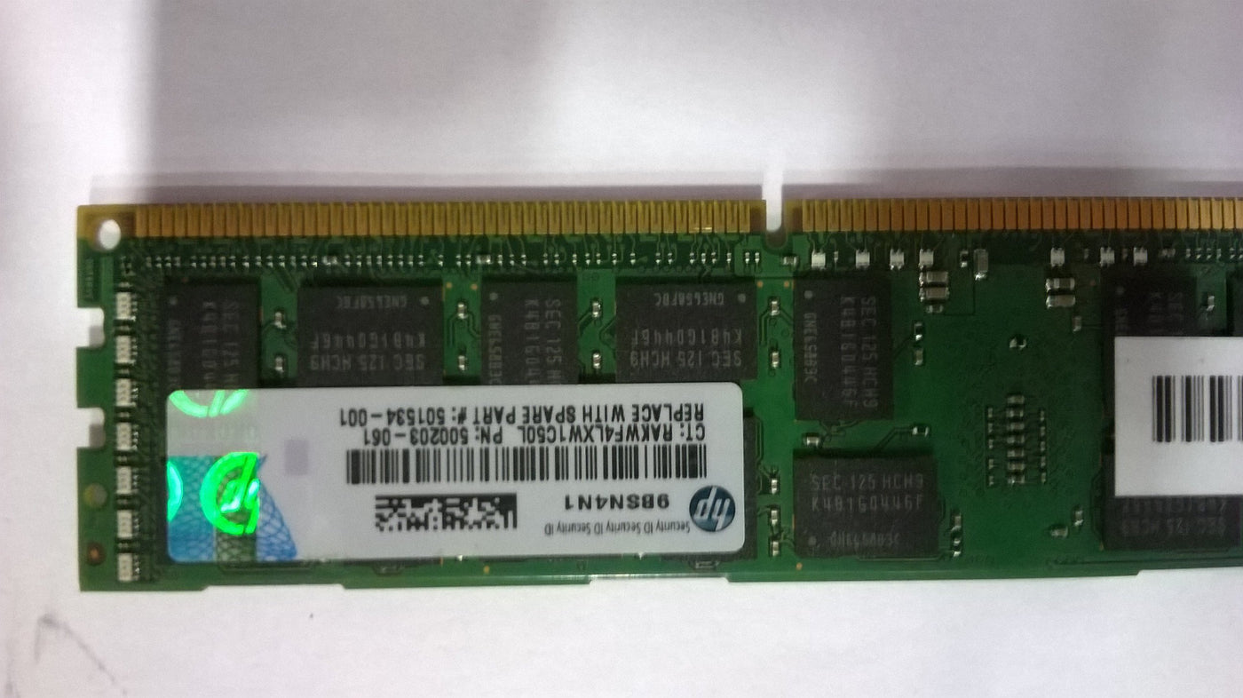 Samsung 4GB 240 PIN DDR3 SDRAM 1333 MHZ (M393B5170FH0 CH9Q5 PN 500203 061 USED)