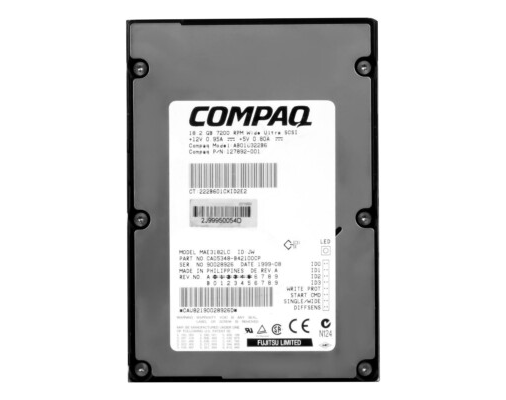 Compaq Fujitsu 18.2GB 80pin SCSI 3.5" HDD ( AB018322B6 MAE3182LC 127892-001 ) REF