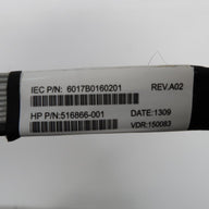 516866-001 - HP 516866-001 DL360 Backplane/Power Cable - Refurbished