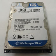 Western Digital 160GB SATA 5400rpm 2.5in HDD ( WD1600BEVT WD1600BEVT-00ZCT0    Western Digital )