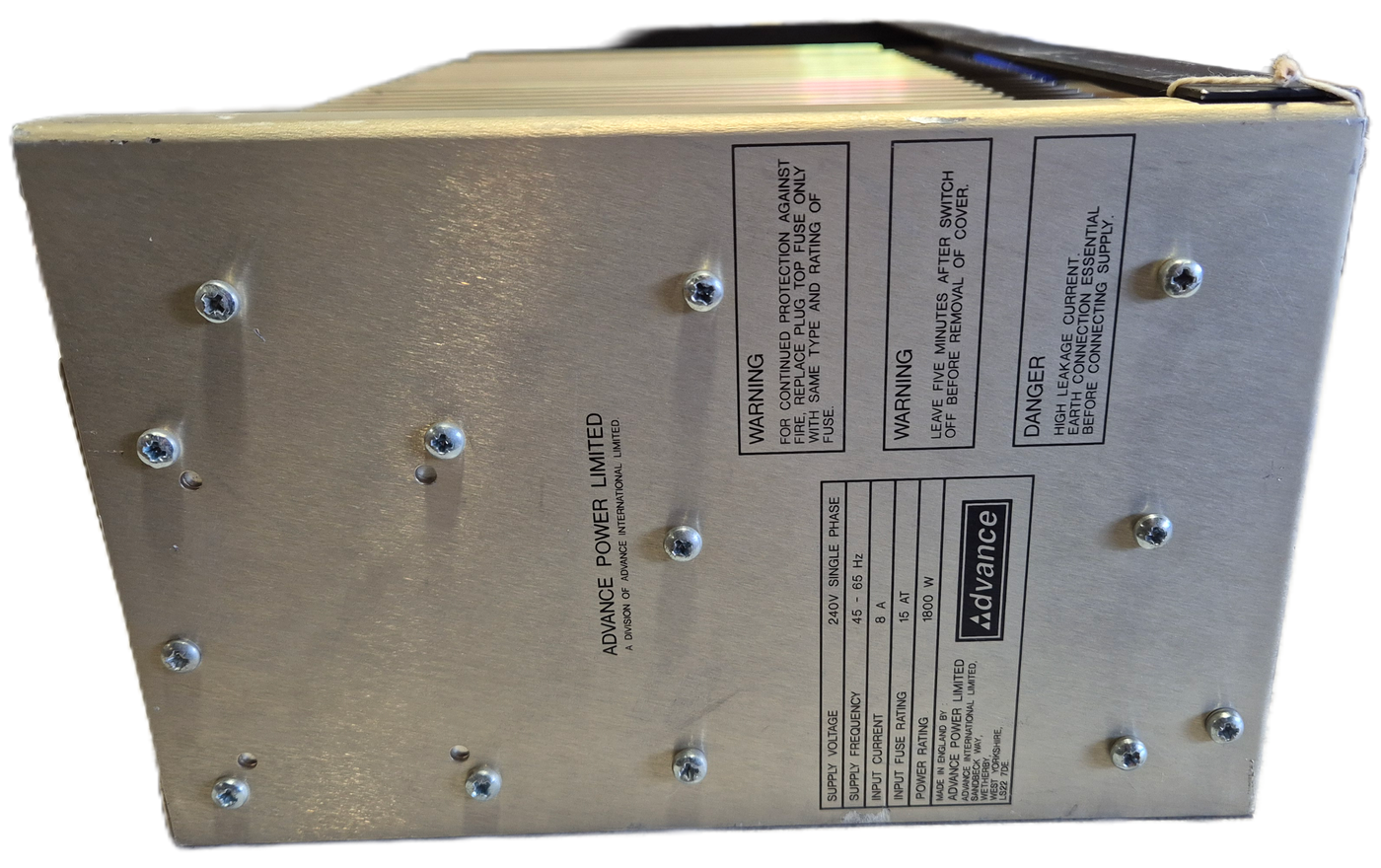 Advance F2905SXE 240V 1800W Industrial grade PSU ( 14F2905SXE ) USED