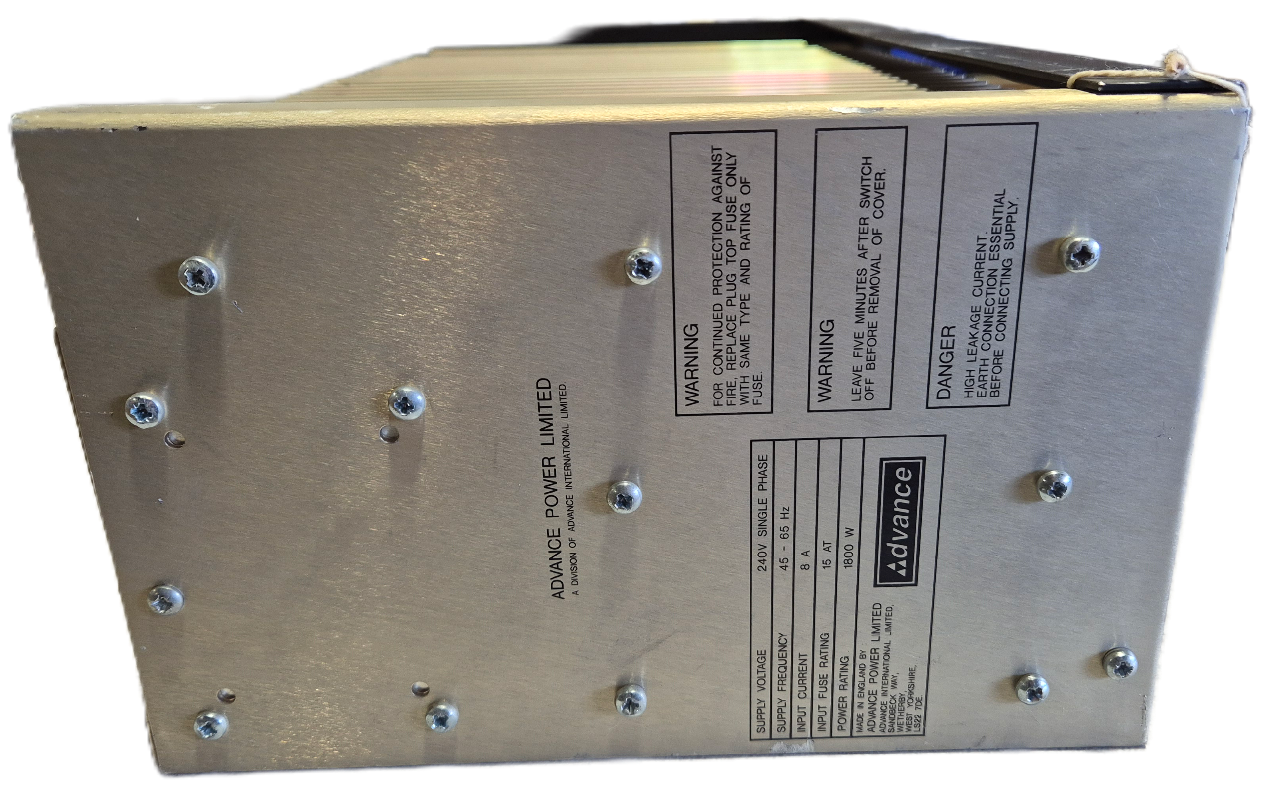 Advance F2905SXE 240V 1800W Industrial grade PSU ( 14F2905SXE ) USED