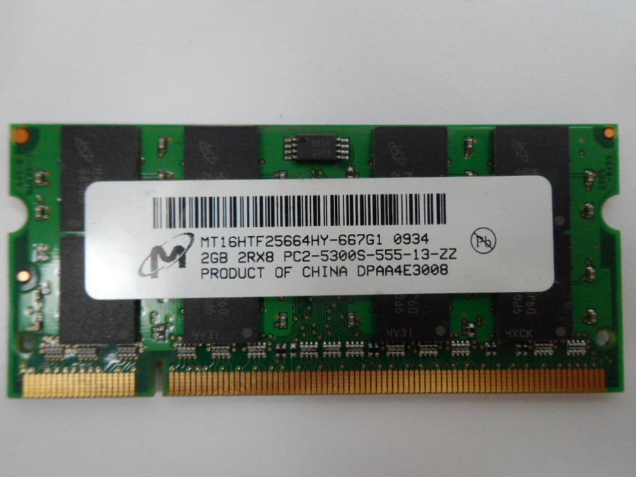 PR24021_MT16HTF25664HY-667G1_Micron MT16HTF25664HY-667G1 DDR2 2Gb Ram - Image2