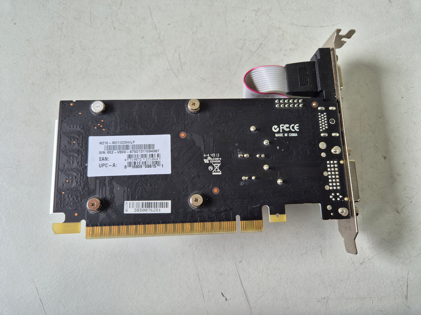 MSI GeForce 210 1GB DDR3 PCI Express Graphics Card ( N210-MD1GD3H/LP ) USED