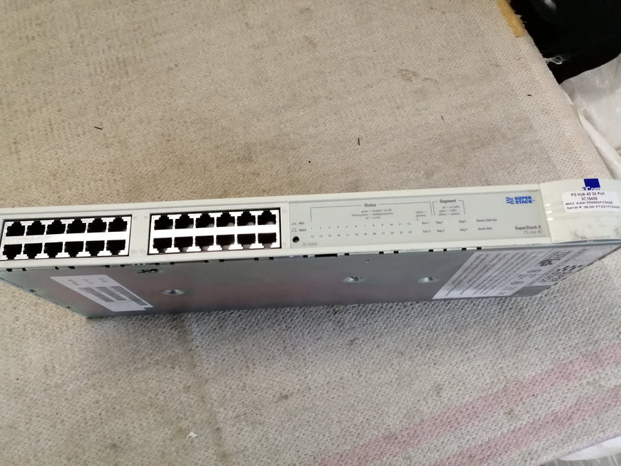 3 com superstack 11 ps ethernet hub 40 ( 3c16406 used noisy fan )