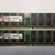 KVR400X64C3AK2/1G - Kingston KIT 1GB (2pcs 512MB) 184p PC3200 CL3 Non ECC Unbuffered 16c 32x8 DDR DIMM - Refurbished
