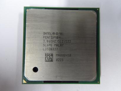Intel Pentium 4 3.06GHz 533 Socket 478 CPU Processor ( SL6PG ) REF