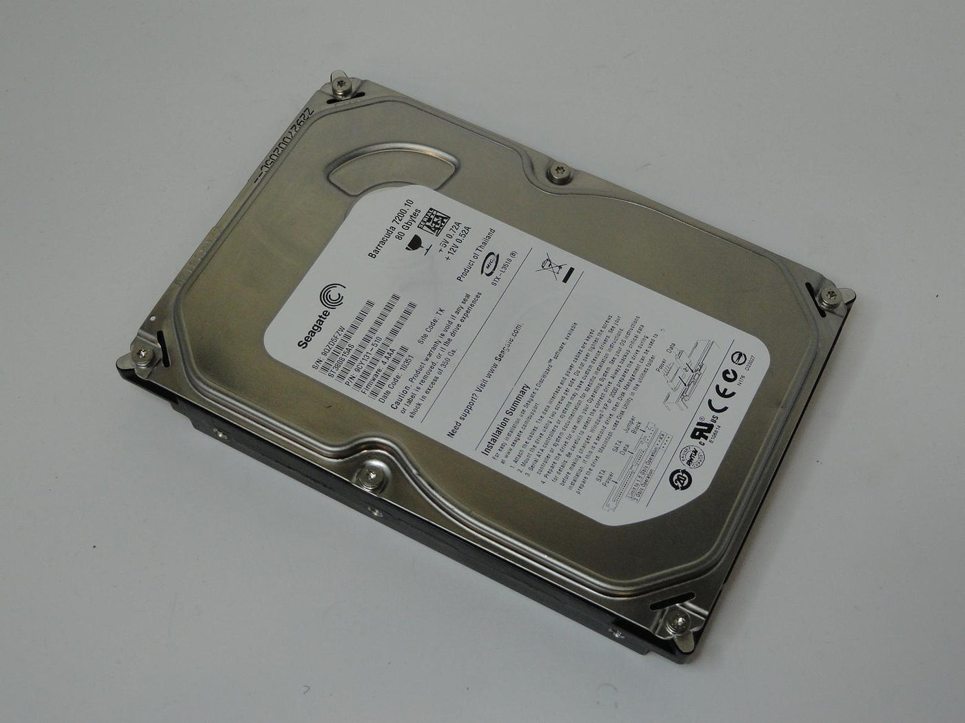9CY131-510 - Seagate 80GB SATA 7200rpm 3.5in HDD - Refurbished