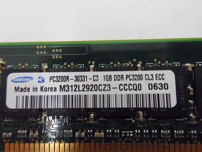 PR11832_M312L2920CZ3-CCCQ0_HP/Samsung 1GB PC3200 DDR-400MHz 184-Pin DIMM - Image2