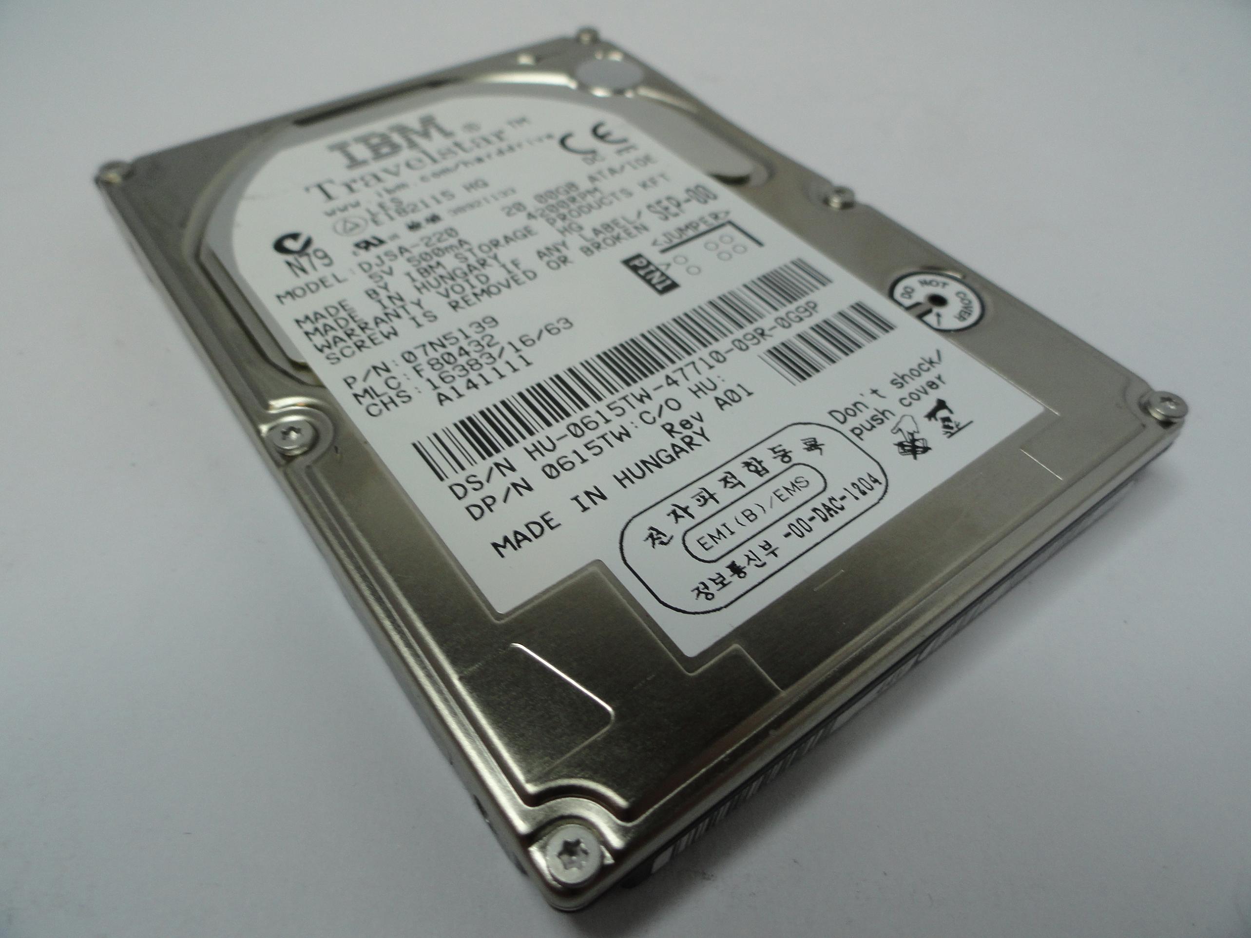 PR19108_07N5139_IBM Dell 20Gb IDE 4200rpm 2.5in HDD - Image3