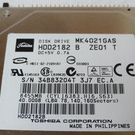 PR24001_HDD2182_Toshiba 40GB IDE 4200rpm 2.5in HDD - Image3
