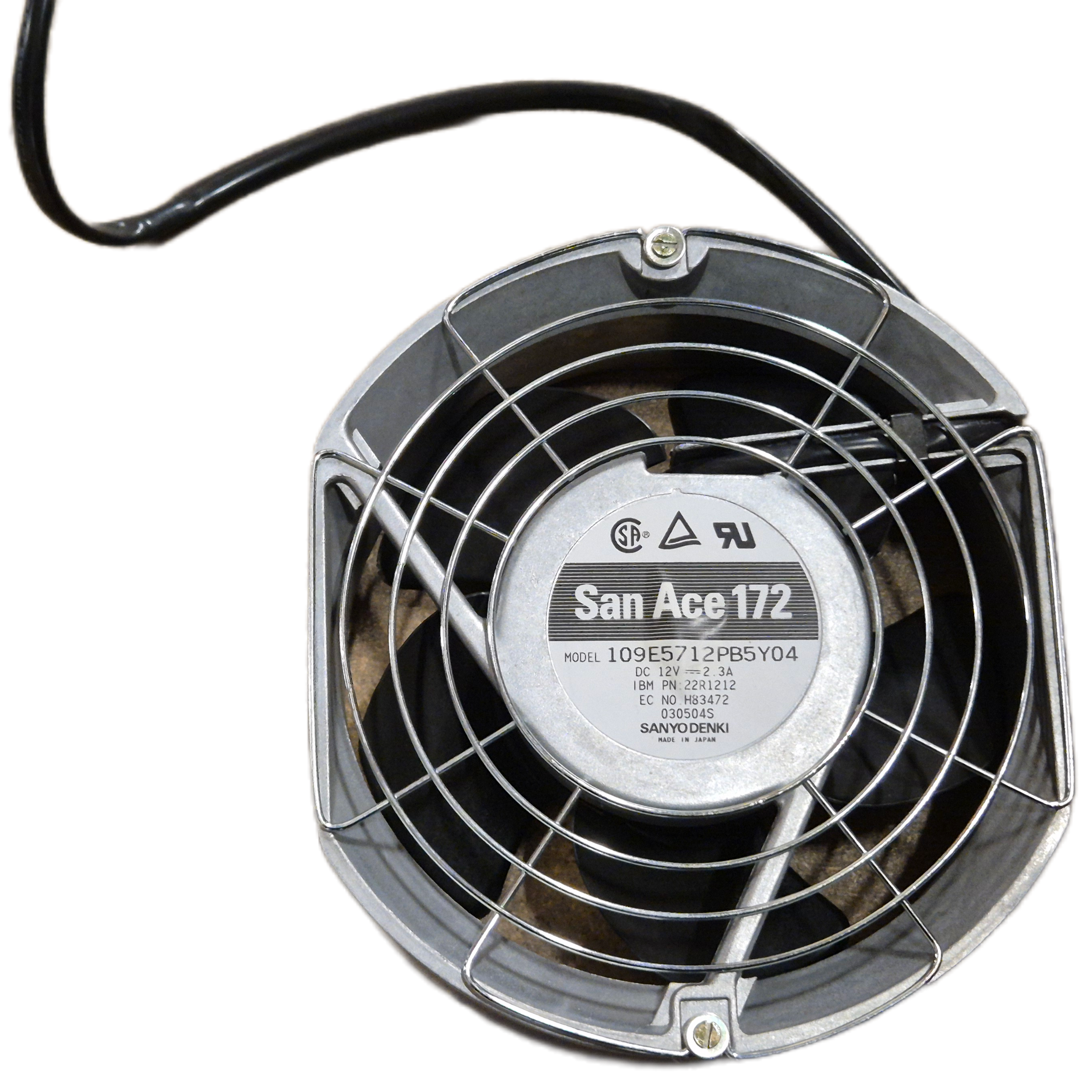 Sanyo Denki IBM San Ace 172 12V 2.3A Cooling Fan ( 109E5712PB5Y04 22R1212 ) USED