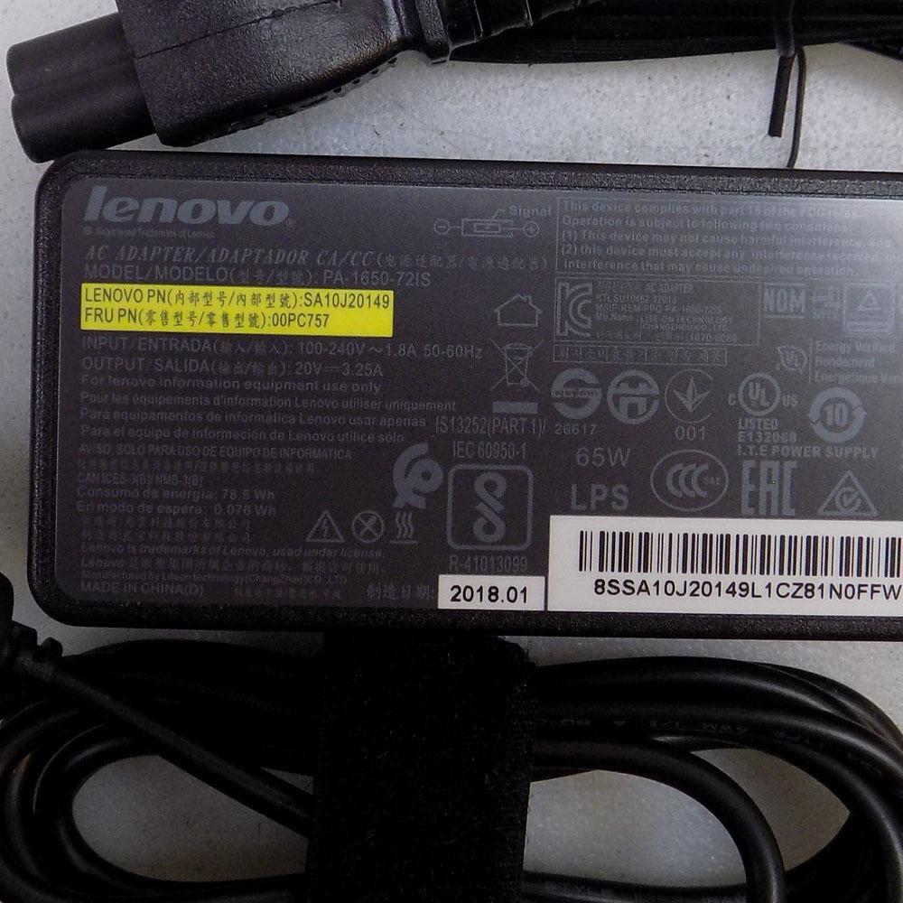 Lenovo AC Adaptor 65W (PA 1650 72IS SA10J20149 USED)