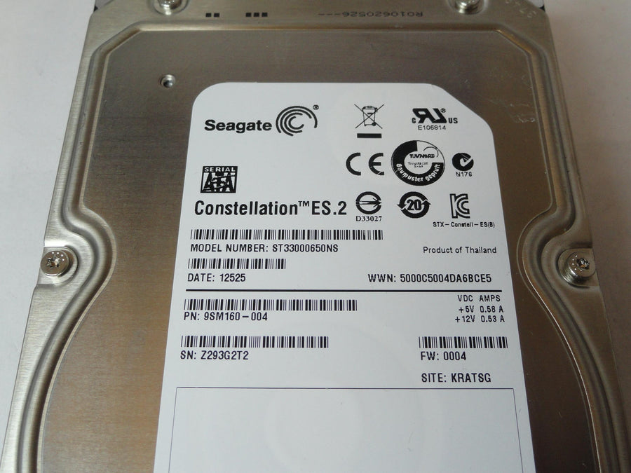 9SM160-004 - Seagate 3Tb SATA 7200rpm 3.5in HDD - USED