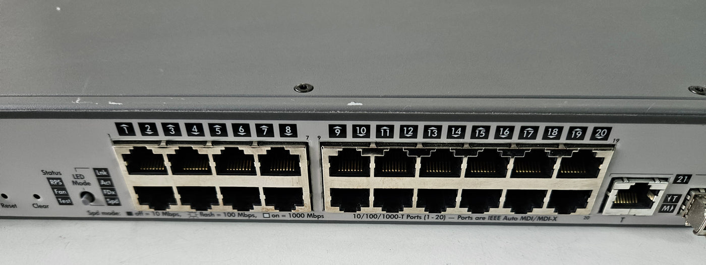 HP ProCurve 2824 24Port 10/100/1000BT Managed Network Switch ( J4903A J4903-80099 RSVLC-0207 ) USED