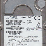 Hitachi 10GB 4200RPM IDE 2.5in HDD ( DK23BA-10 ) USED