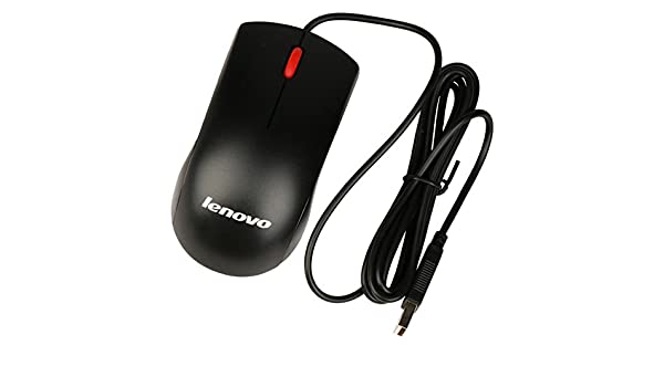 Lenovo moeuuo USB Optical Mouse 2 Button Black 1000-DPI PC (45J4886)