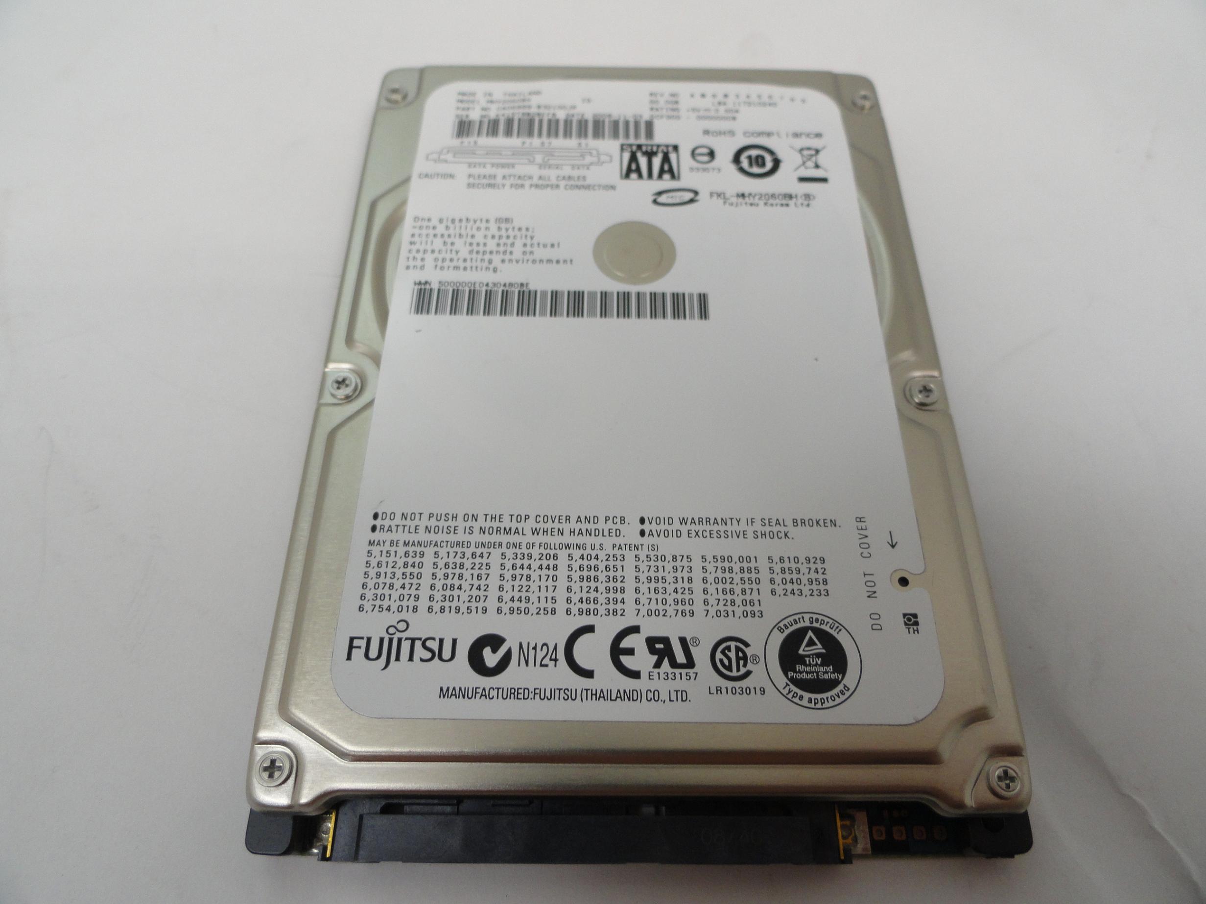 PR18902_CA06889-B32100JP_Fujitsu 60Gb SATA 5400rpm Laptop HDD - Image3