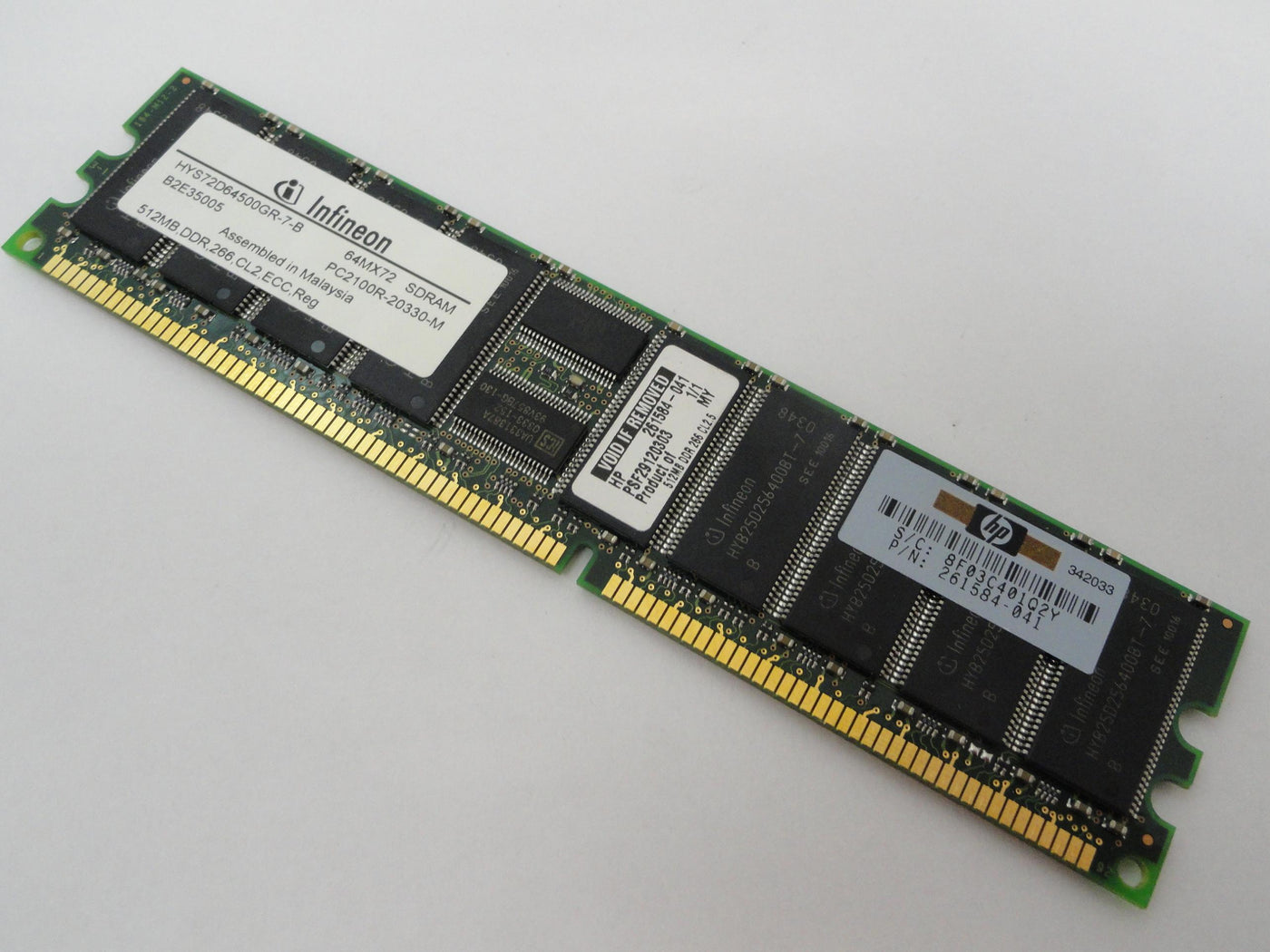 PR17038_HYS72D64500GR-7-B_Infineon HP 512Mb DDR 266 CL2 ECC Reg RAM Module - Image3