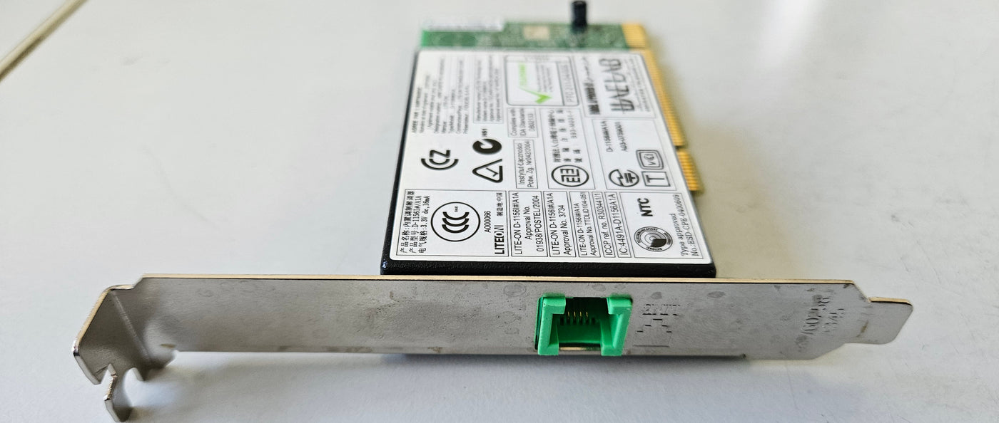LiteOn PCI 56K Modem Card ( D-1156l#A1A ) USED