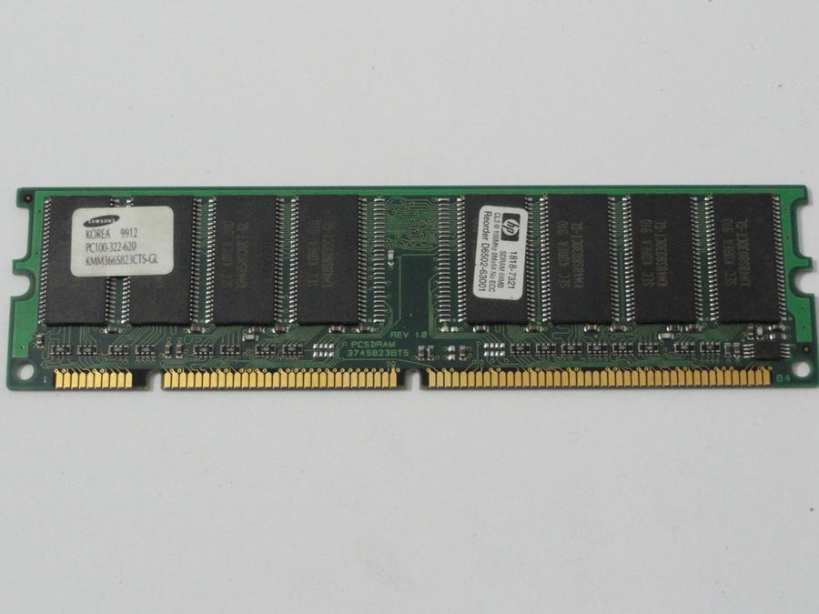Samsung HP 64MB PC100-322-620 SDRAM DIMM ( KMM366S823CTS-GL 1818-7321 ) REF