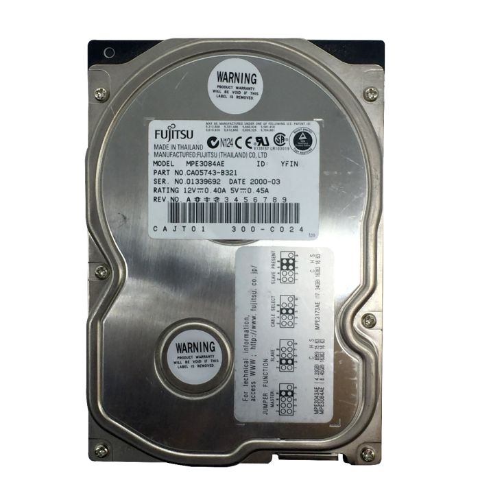 Fujitsu 8.4Gb IDE 5400rpm 3.5in HDD ( MPE3084AE CA05743-B97200AL ) REF