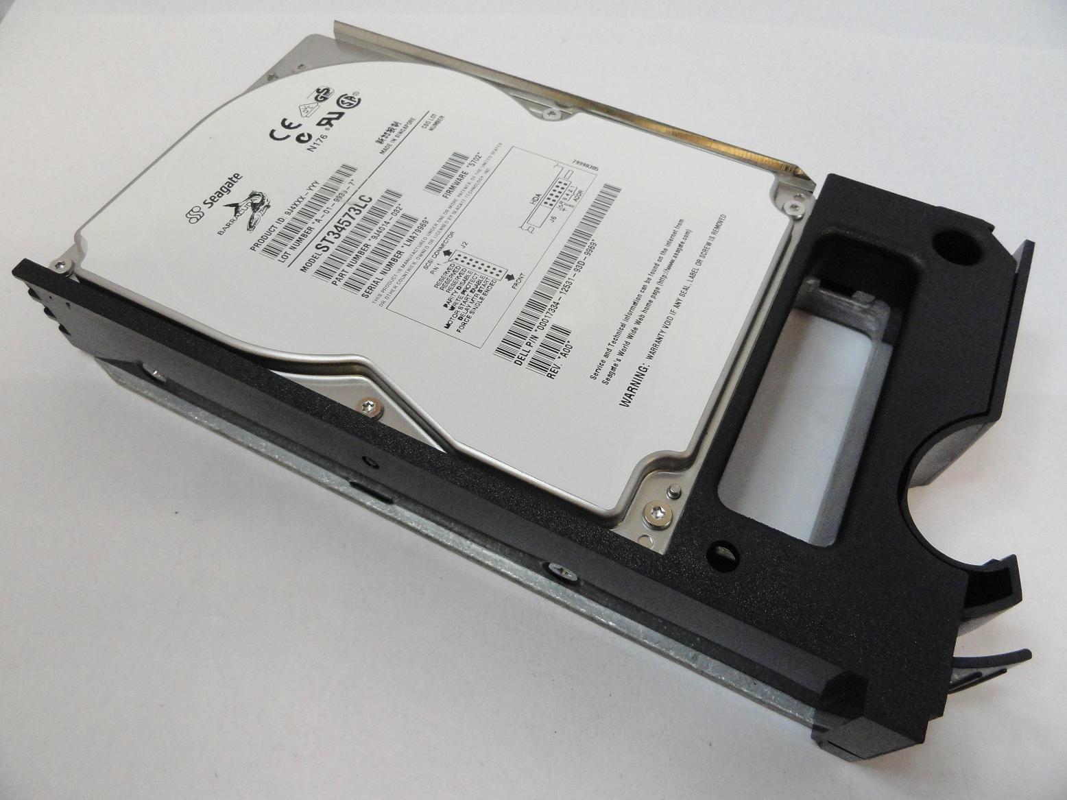 Seagate Dell 4.5GB SCSI 80 Pin 7200rpm 3.5in HDD