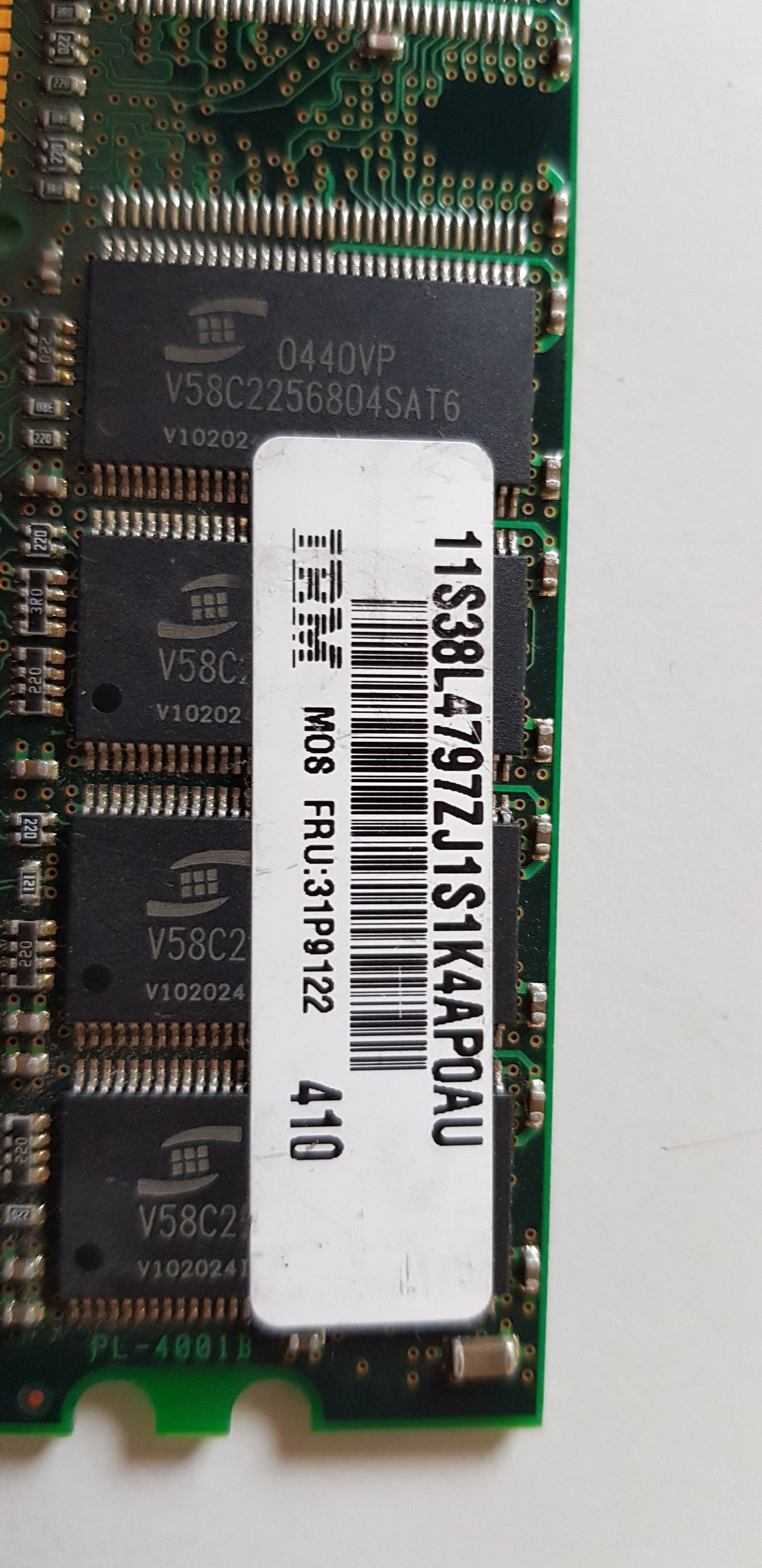 ProMOS 512MB PC2700 DDR-333MHz non-ECC Unbuffered CL2.5 184-Pin DIMM ( V826664K24SATG-C0 ) REF