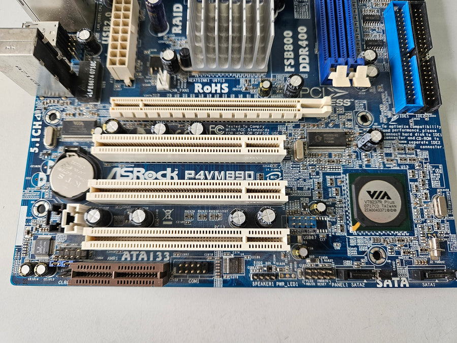 ASRock Socket 478 MicroATX Intel Motherboard ( P4VM890 ) USED