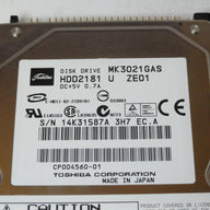 HDD2181 - Toshiba 30GB IDE 4200rpm 2.5in HDD - Refurbished