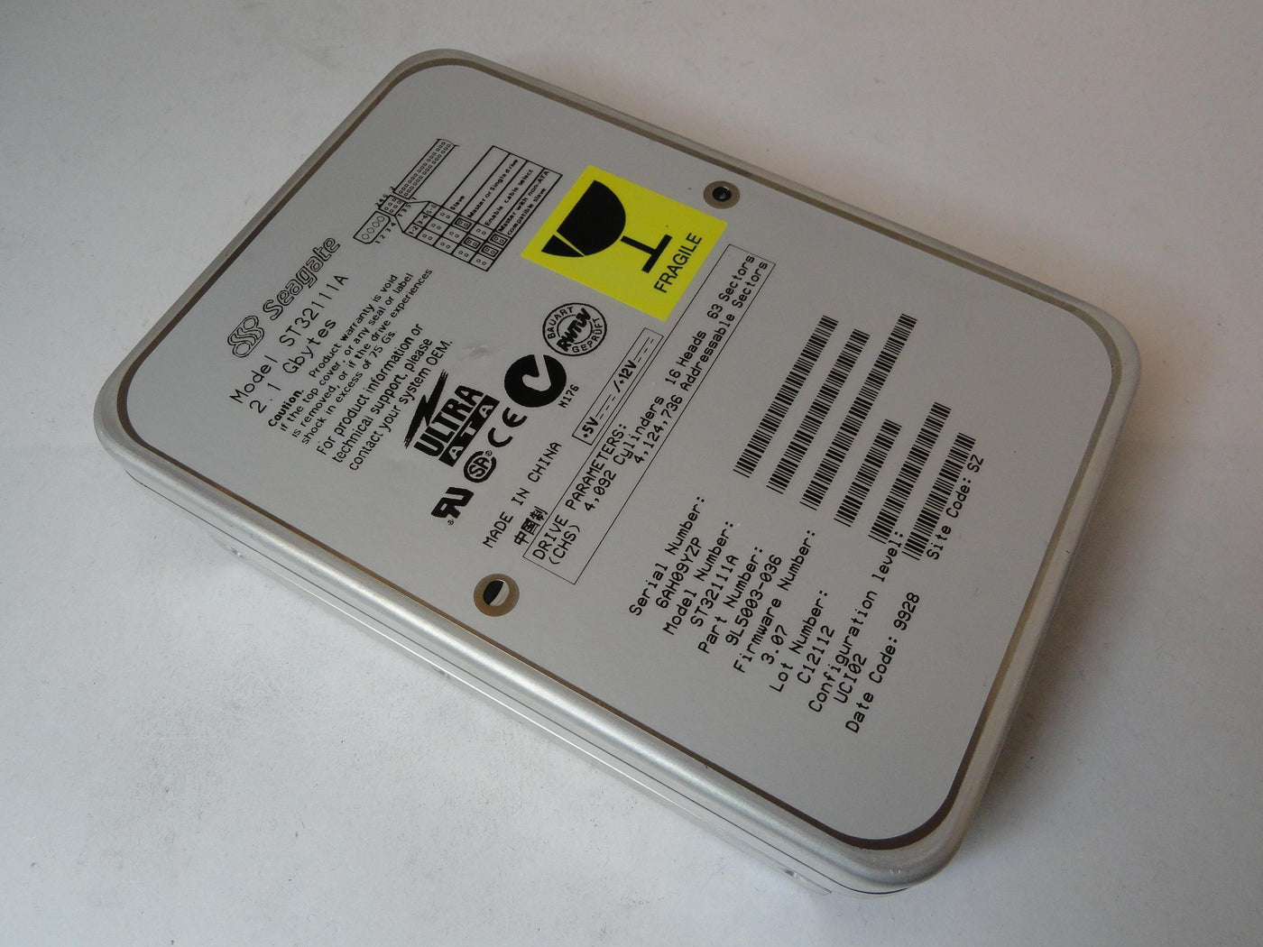 9L5003-036 - Seagate 2.1Gb IDE 4500rpm 3.5in HDD - Refurbished