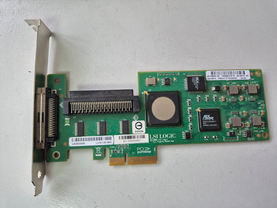 HP LSI SC11XE Ultra320 SCSI PCie Host Bus Adapter ( LSI20320IE 439776-001 439946-001 ) USED