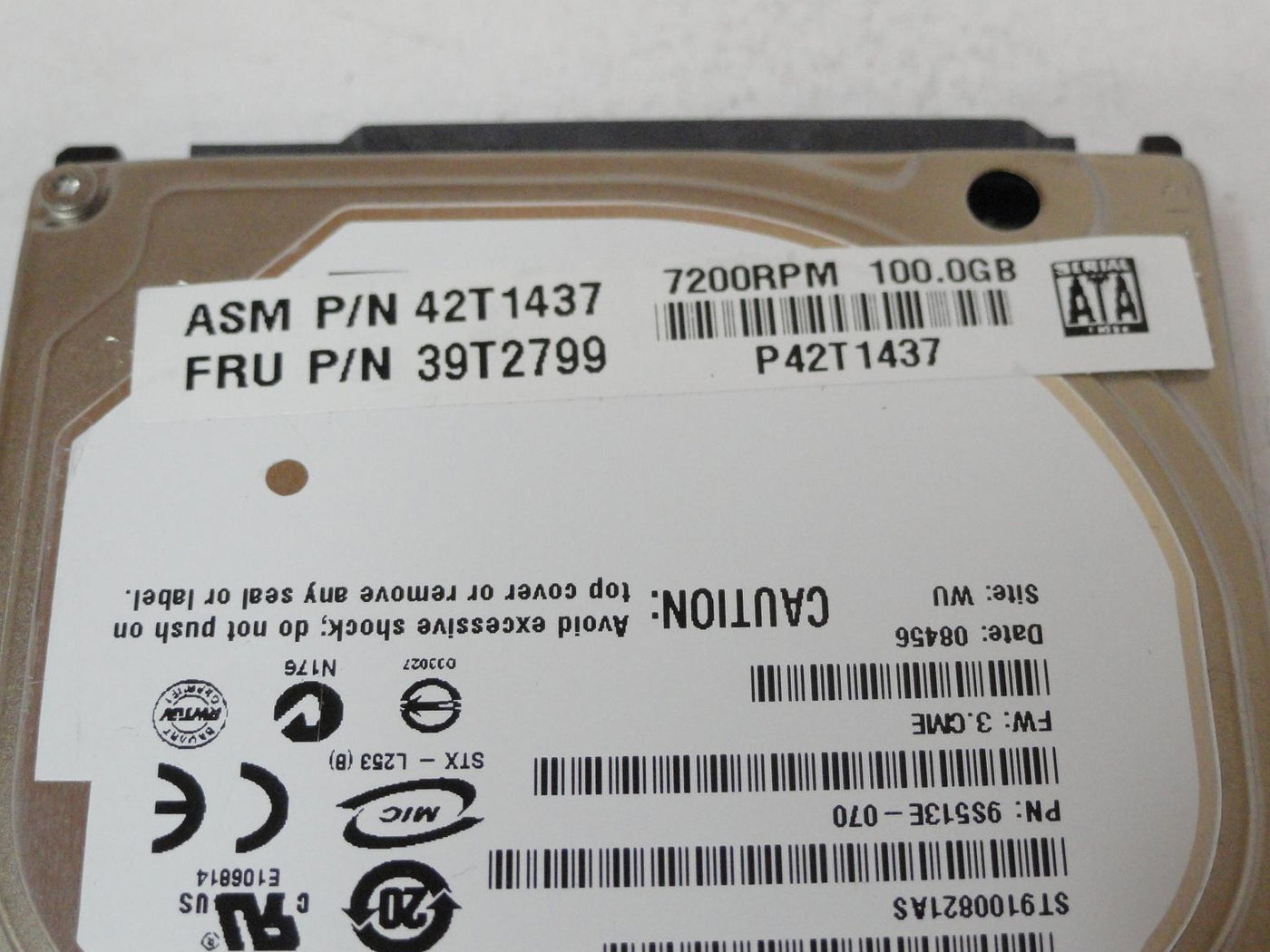 PR23997_9S513E-070_Seagate Lenovo 100GB SATA 7200rpm 2.5in HDD - Image3