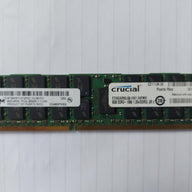 Micron/Crucial 8GB PC3-8500 DDR3-1066MHz ECC Registered CL7 240-Pin DIMM 1.35V Low Voltage Quad Rank Memory Module (MT36KSF1G72PDZ-1G1M1FG CT8G3ERSLQ81067.36FMD)