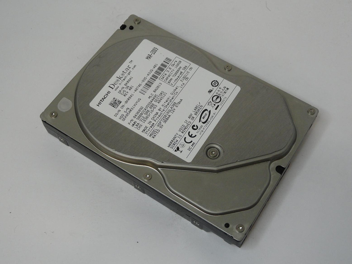 0A36892 - Hitachi Dell 160GB SATA 7200rpm 3.5in Deskstar HDD - Refurbished