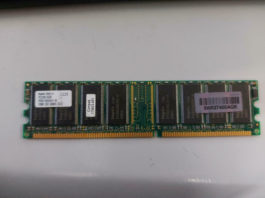 Hynix Compaq 128MB DDR Non ECC PC-2100 266Mhz Memory HYMD116645A8-H 175923-001