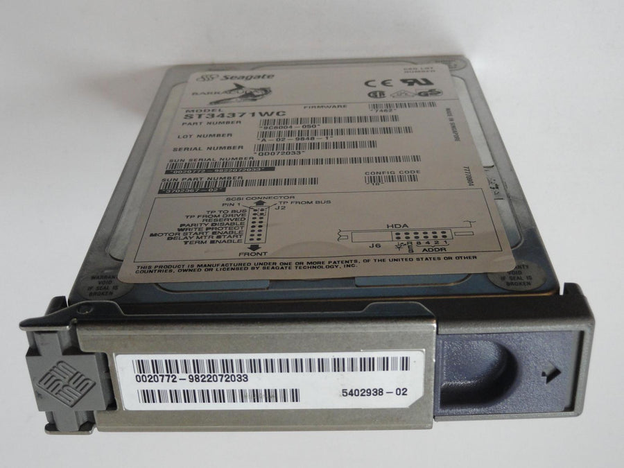 PR12919_9C6004-050_Seagate Sun 4.3GB SCSI 80 Pin 7200rpm 3.5in HDD - Image2