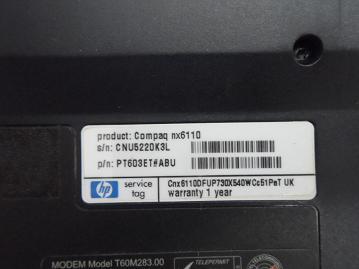 PR19801_nx6310_HP nx6310 256Mb 1.6Ghz No HDD Laptop - Image7