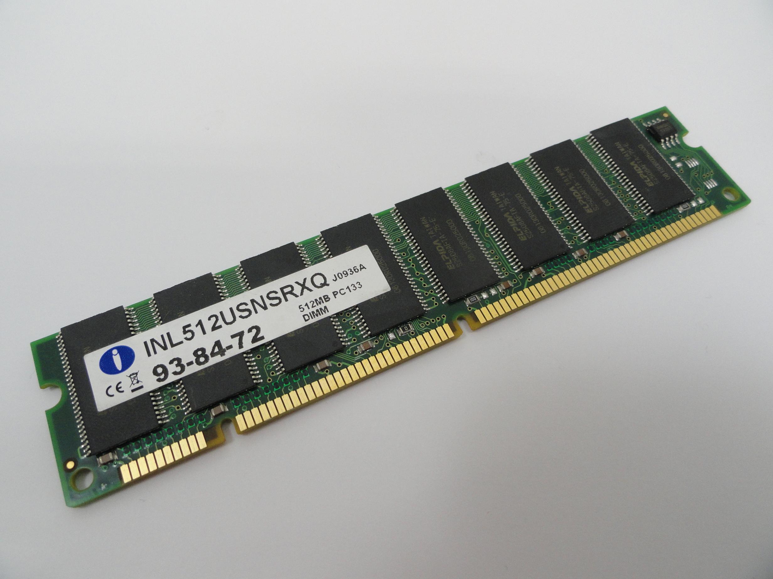 Integral 512Mb PC133 SDRAM RAM Module ( INL512USNSRXQ ) REF