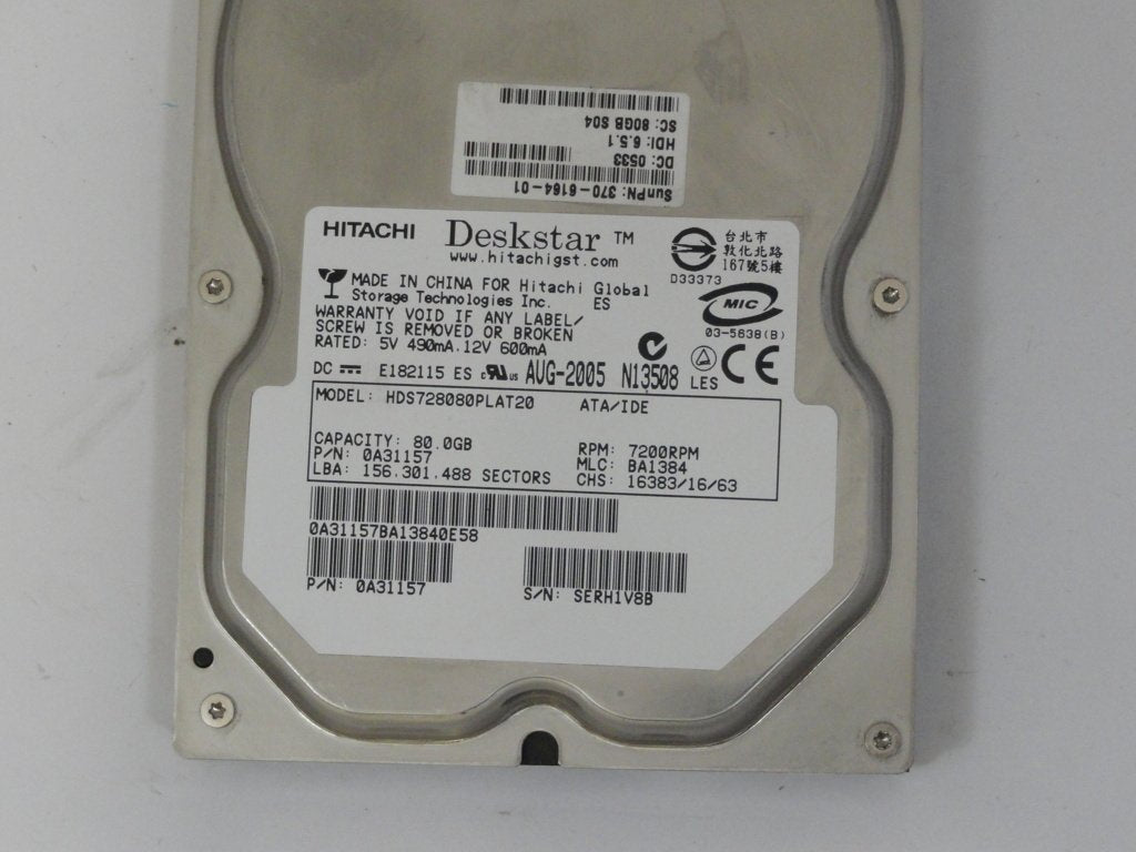 PR11537_0A30217_Hitachi Deskstar 82GB 3.5 IDE HDD - Image4
