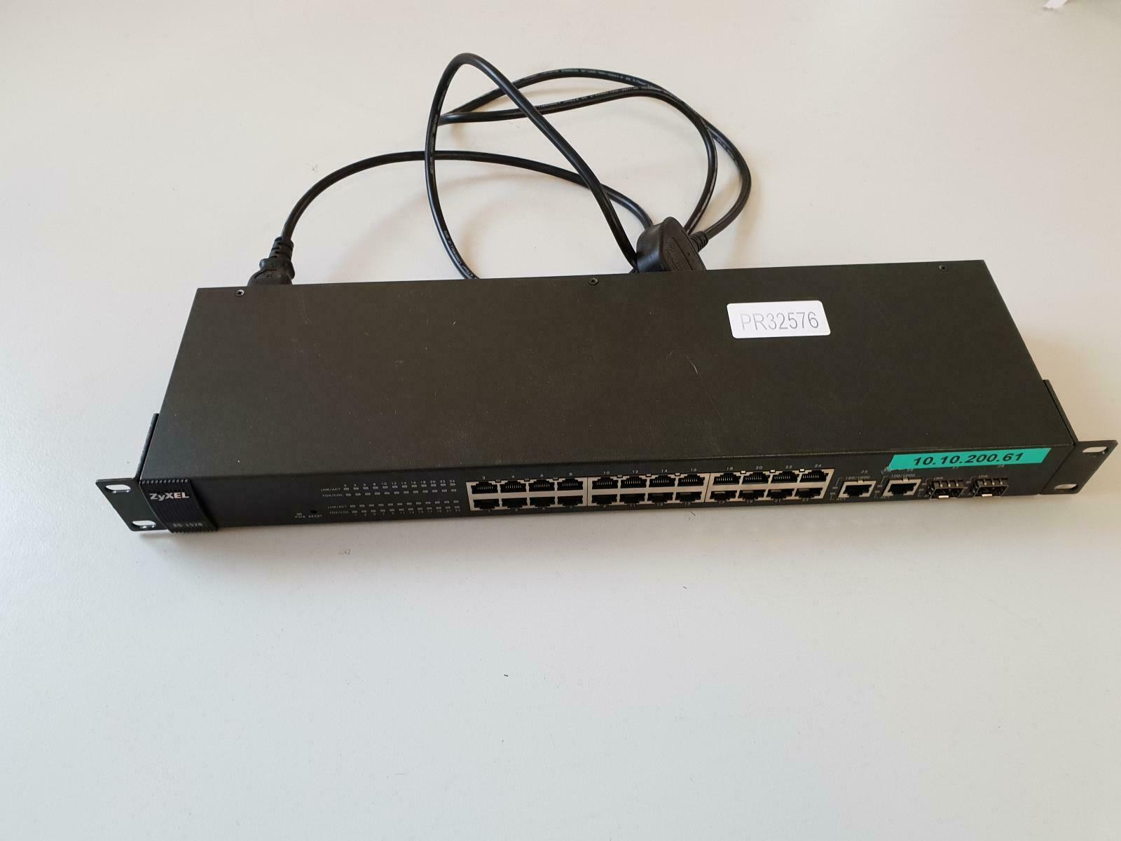 ZyXEL 24-Port Web Managed Switch ( ES-1528 ) USED