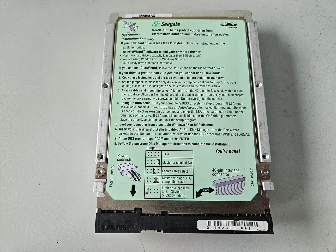 Seagate 2.1GB IDE 5400rpm 3.5in HDD ( 9K2004-004 ST32110A ) USED